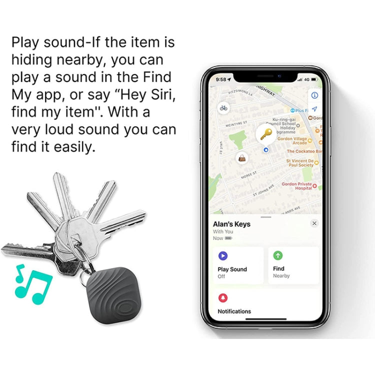Nutale F11X Rastreador Bluetooth Localización Precisa