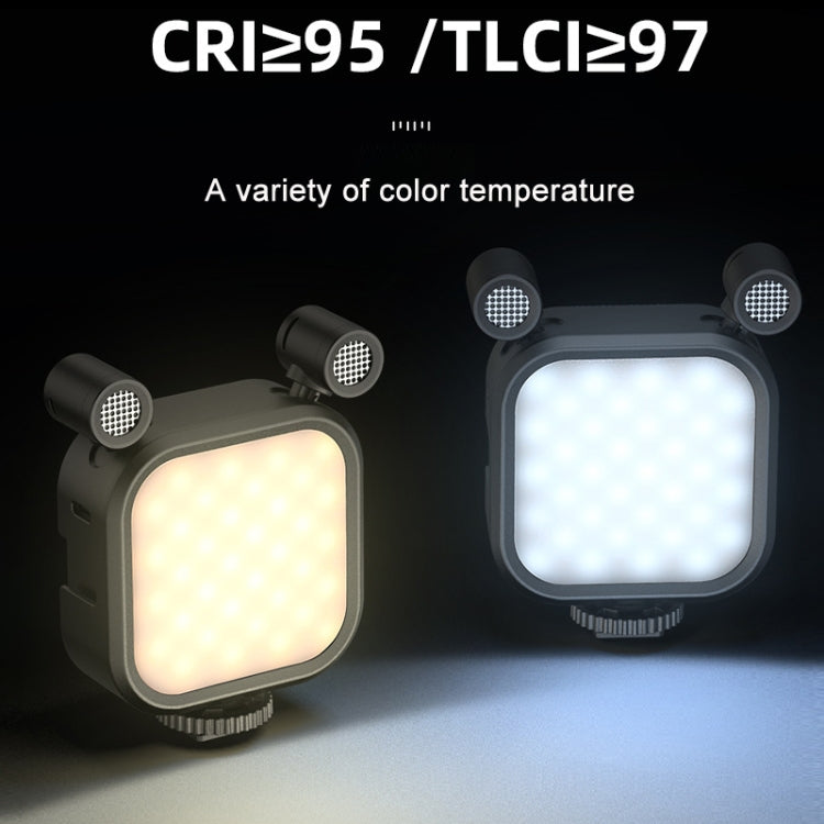 MAMEN Broadcast Luces de Micrófono Estéreo Multiángulo72LED