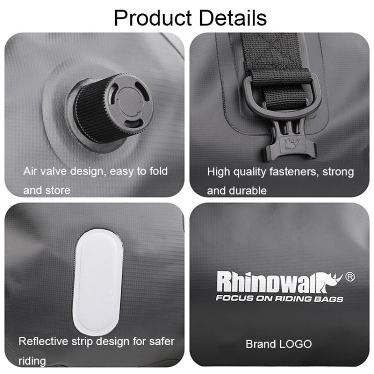 Rhinowalk MT20450 Bolsa de Cola para Moto Impermeable 45L
