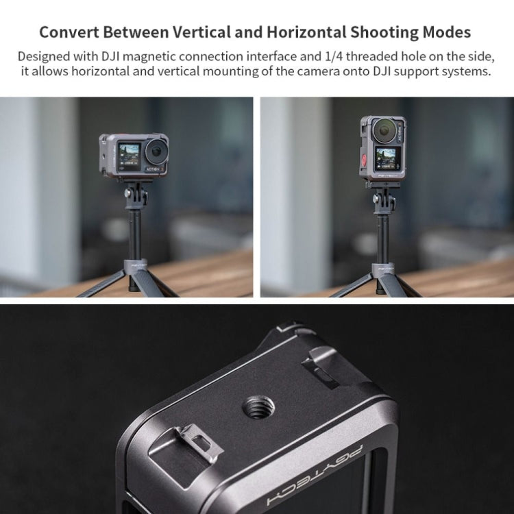 PGYTECH DJI Osmo Action 3 Marco Protector de Aleación de Aluminio