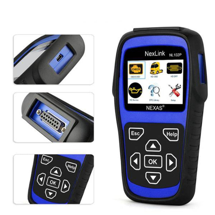 NexLink NL102P Escáner OBD2 Camiones Pesados OBDII Pro