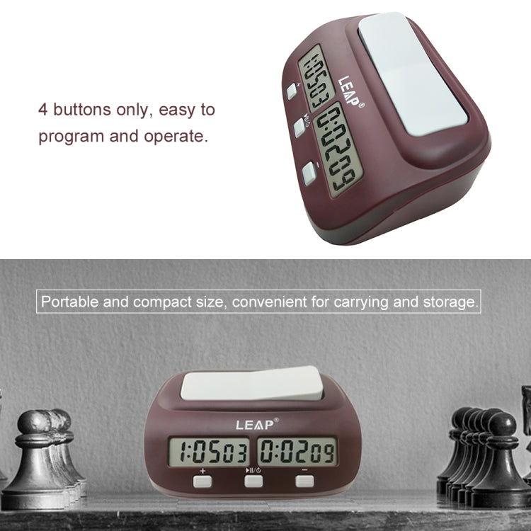 LEAP PQ9907S Reloj De Ajedrez Internacional Go Con 4 Reglas