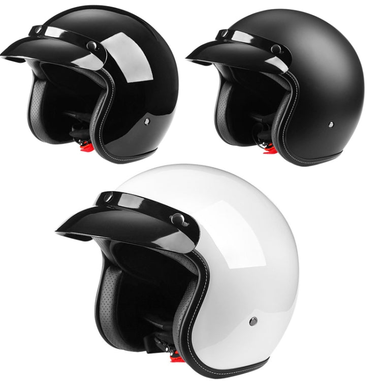 BYB 701 All Seasons Casco de Moto Retro Ventilación