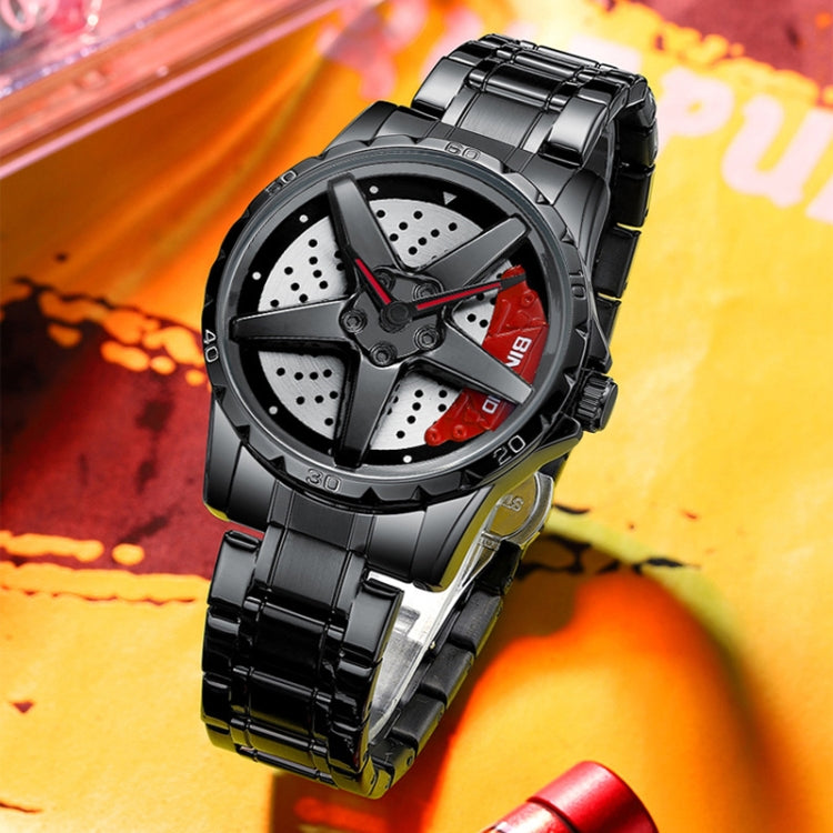 BINBOND D002 Car Hub Dial Reloj Hombre 30m Elegante