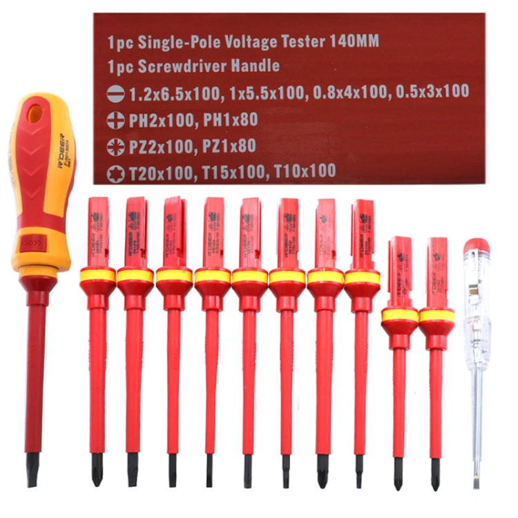 RDEER VDE-9913 13 En 1 Destornilladores Aislados 1000 V Para Electricista