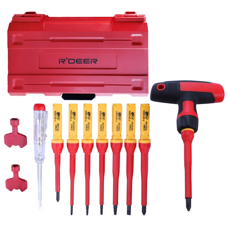 RDEER VDE-9912 Juego Destornilladores Aislados 12 En 1 1000V