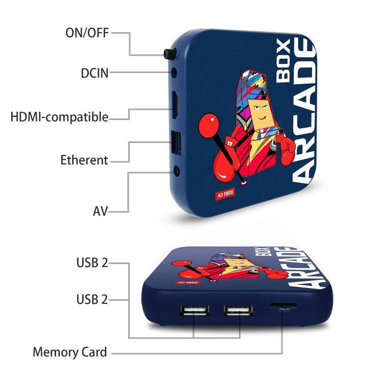 RetroBox M4K Consola Retro 4K HDMI Con Cable EEUU Pro