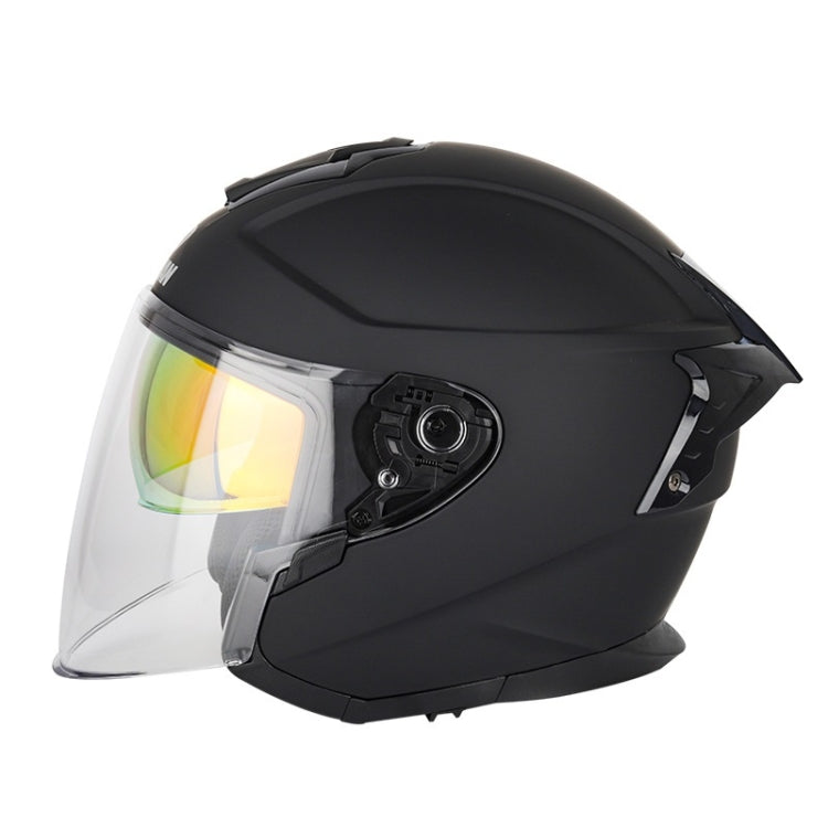 SOMAN Casco de Equitación Motocicleta Doble Lente HD Ajustable