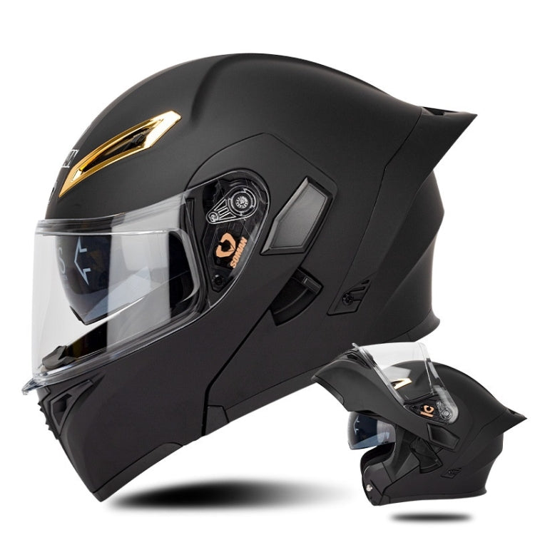 SOMAN Casco Integral Para Motocicleta Con Lentes Dobles Desmontables