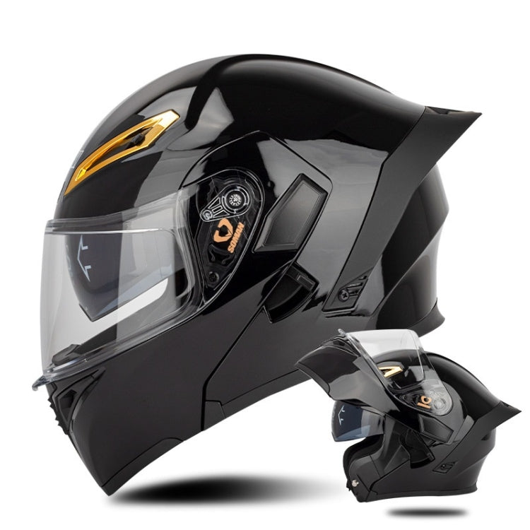 SOMAN Casco Integral Para Motocicleta Con Lentes Dobles Desmontables