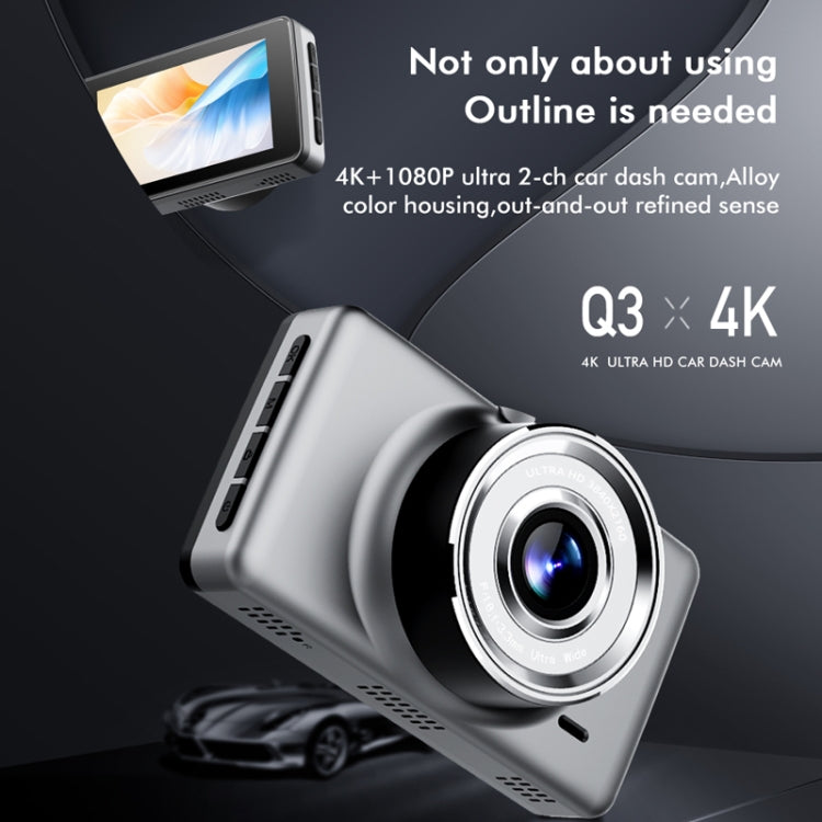 Anytek Q3 Grabadora De Conducción 4K Frontal Alta Calidad De Grabación