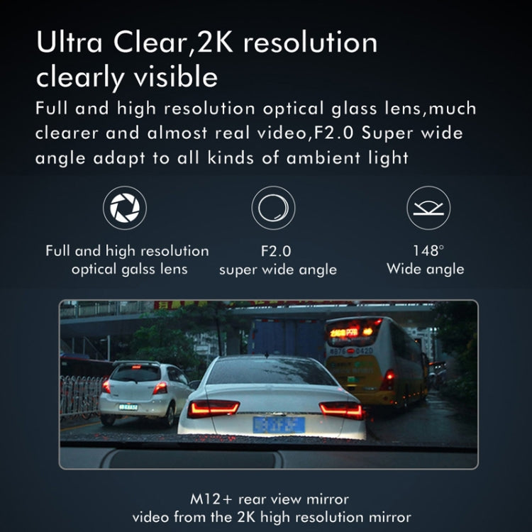 Anytek M12 Grabadora De Conducción Pantalla 9.66 Pulgadas Para Coche