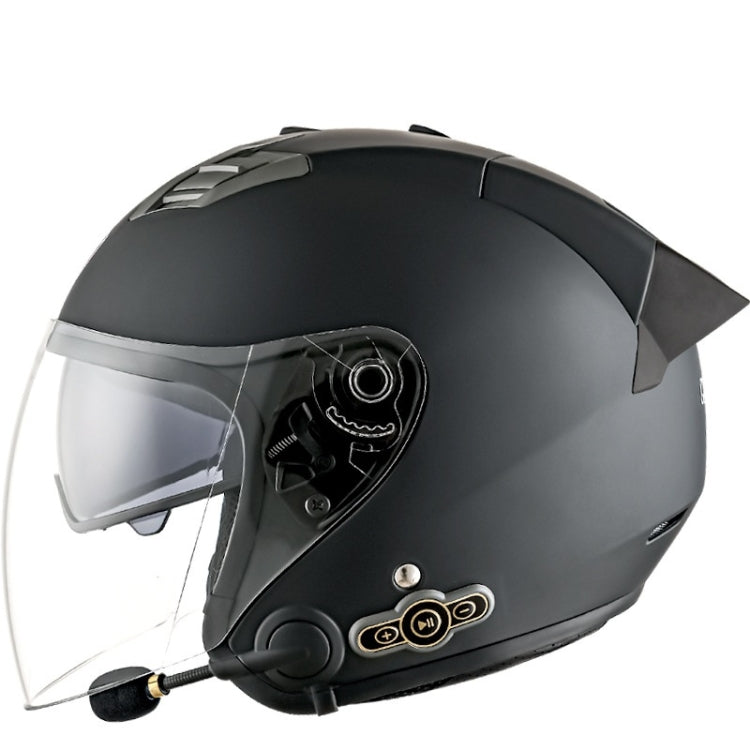 KUQIBAO Casco Motocicleta Bluetooth Doble Lente Confort