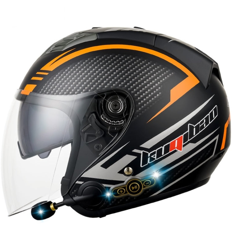 KUQIBAO Casco Motocicleta Bluetooth Doble Lente Confort