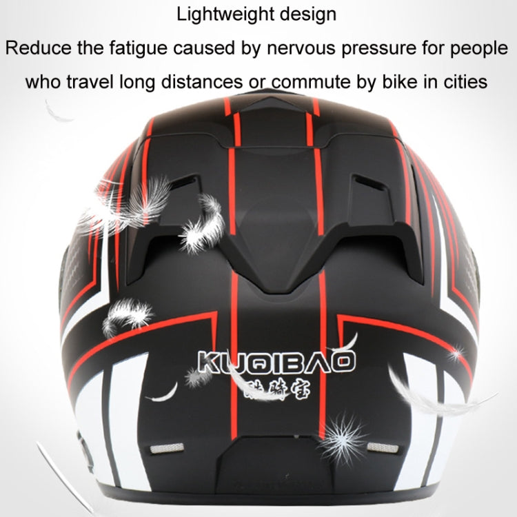 KUQIBAO Casco Motocicleta Bluetooth Doble Lente Confort