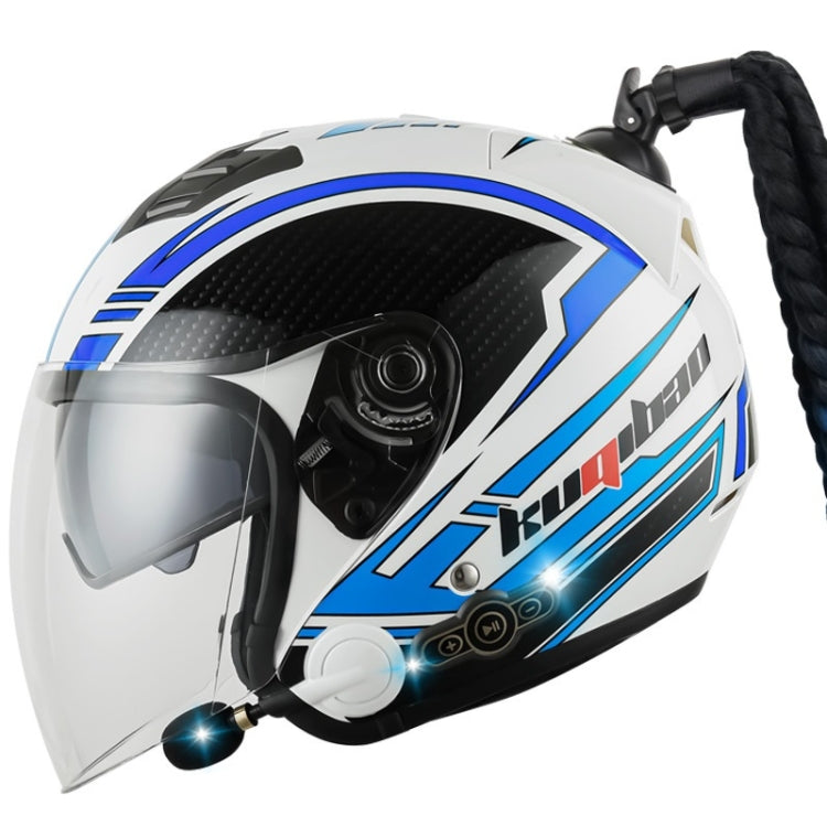 KUQIBAO Auricular Bluetooth Casco Motocicleta Antifog