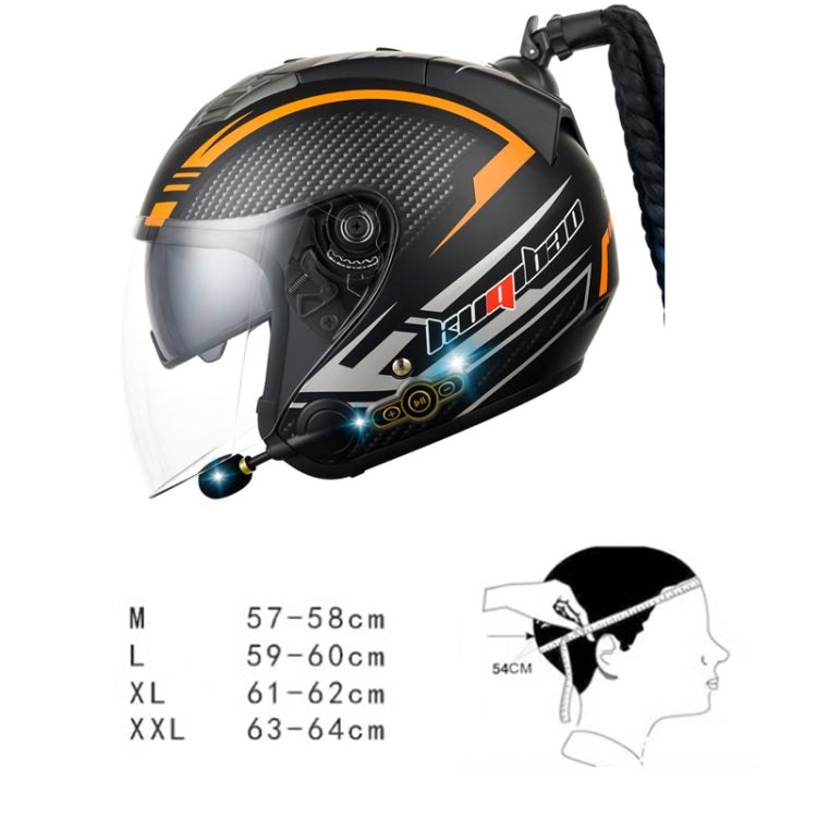 KUQIBAO Auricular Bluetooth Casco Motocicleta Antifog