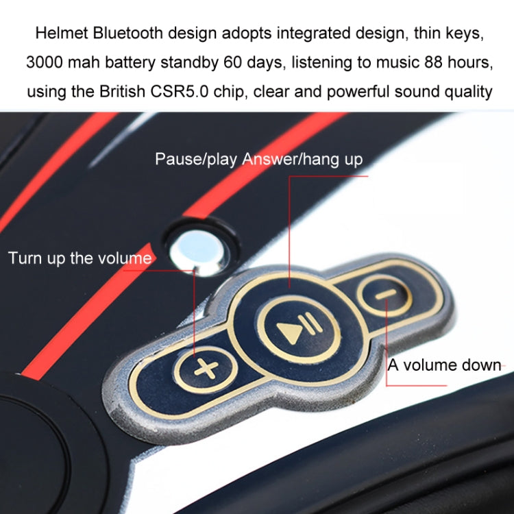 KUQIBAO Auricular Bluetooth Casco Motocicleta Antifog
