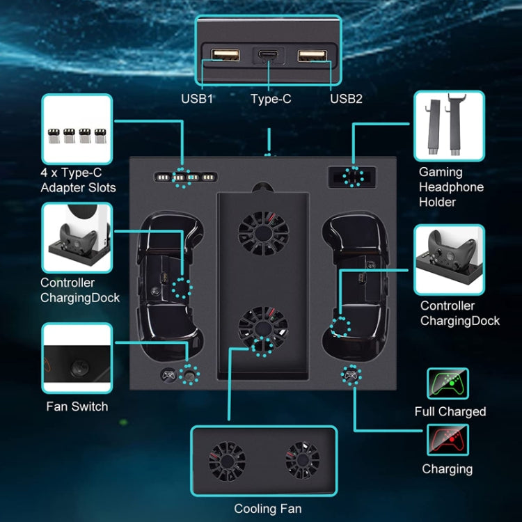 Iplay Xbox Series S Soporte Refrigeración Base de Carga
