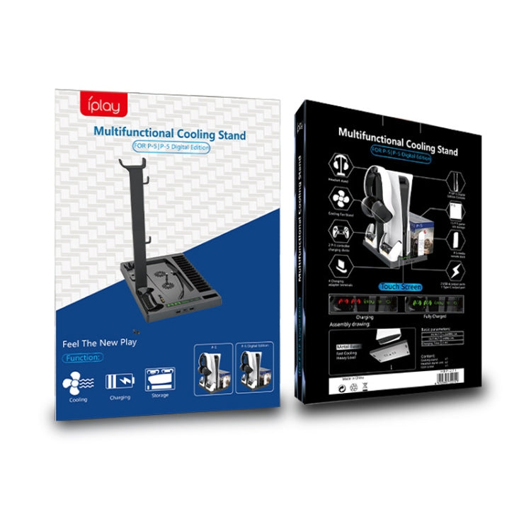 Iplay PS5 Base Ventilación Carga para Consola Juegos