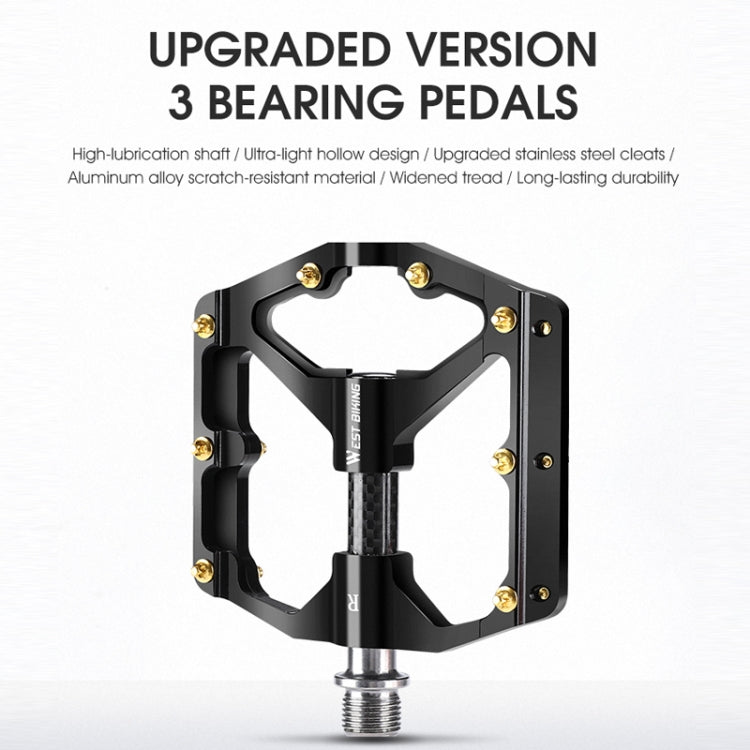 WEST BIKING Pedal MTB Ultraligero Con Buje De Carbono