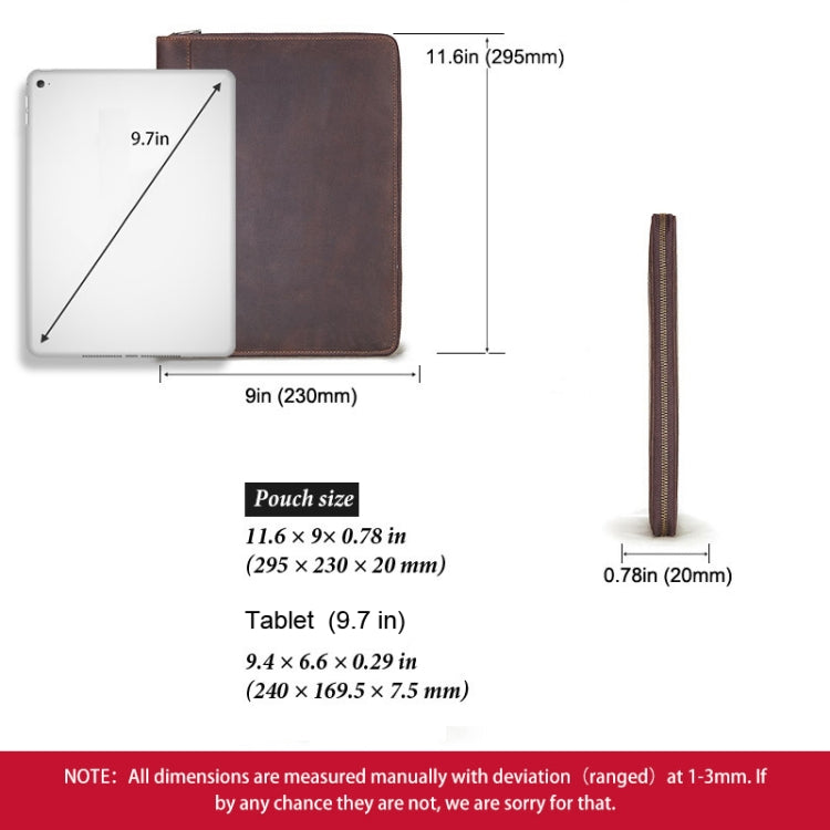 HUMERPAUL CL01 Estuche Cuero para Tablet Multibolsillos