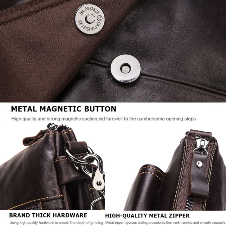 HUMERPAUL Bolso Bandolera Hombre Cuero Retro Gran Capacidad