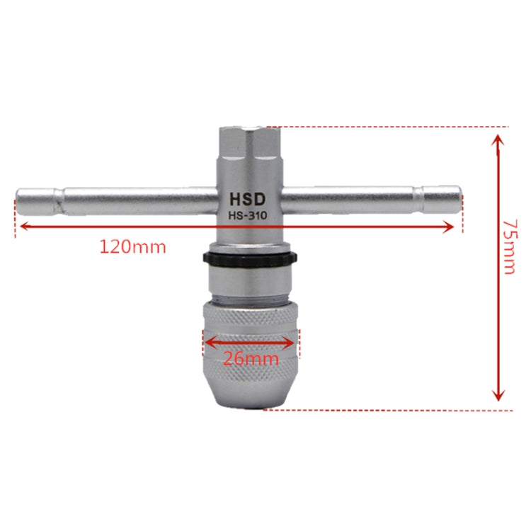 Trinotek HS-310 HS-614 Llave de Roscado Trinquete Ajustable
