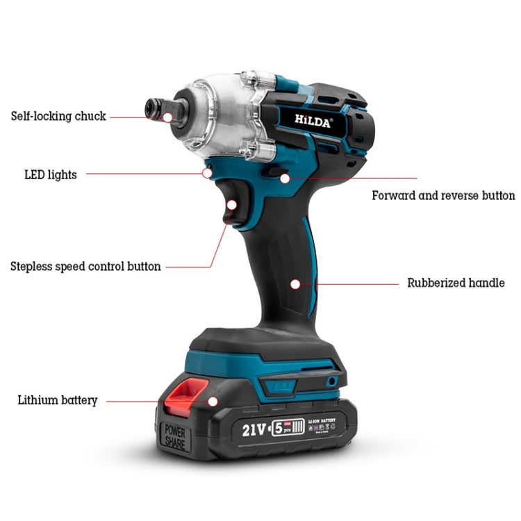 HILDA Llave Motorizada Piezas Litio 22mm Enchufe UE