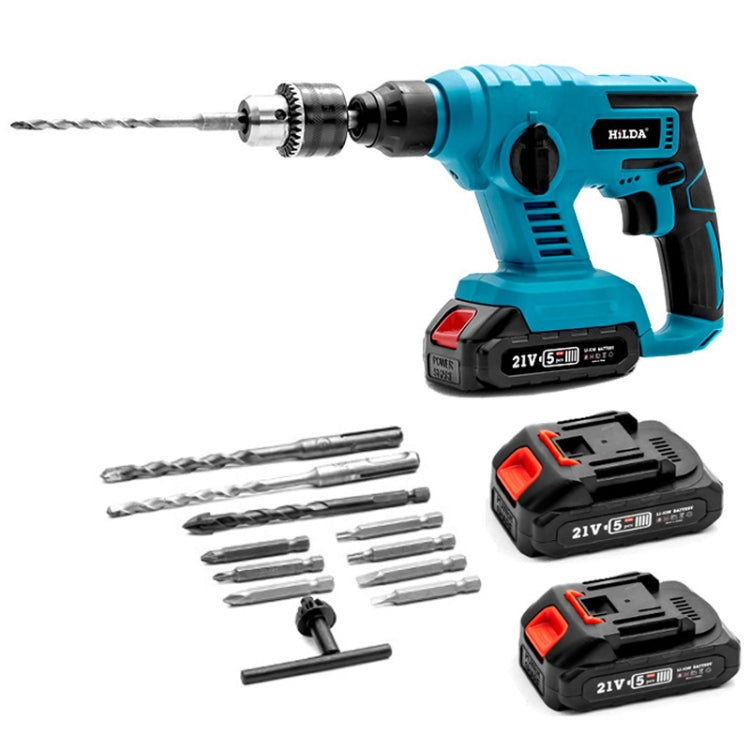 HILDA 12UnidsSet Taladro De Impacto Bateria 3000mAh
