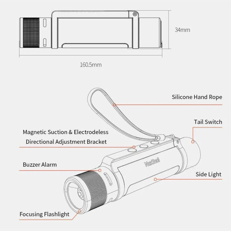 Nextool 6en1 Linterna De Emergencia Exterior Con Zoom