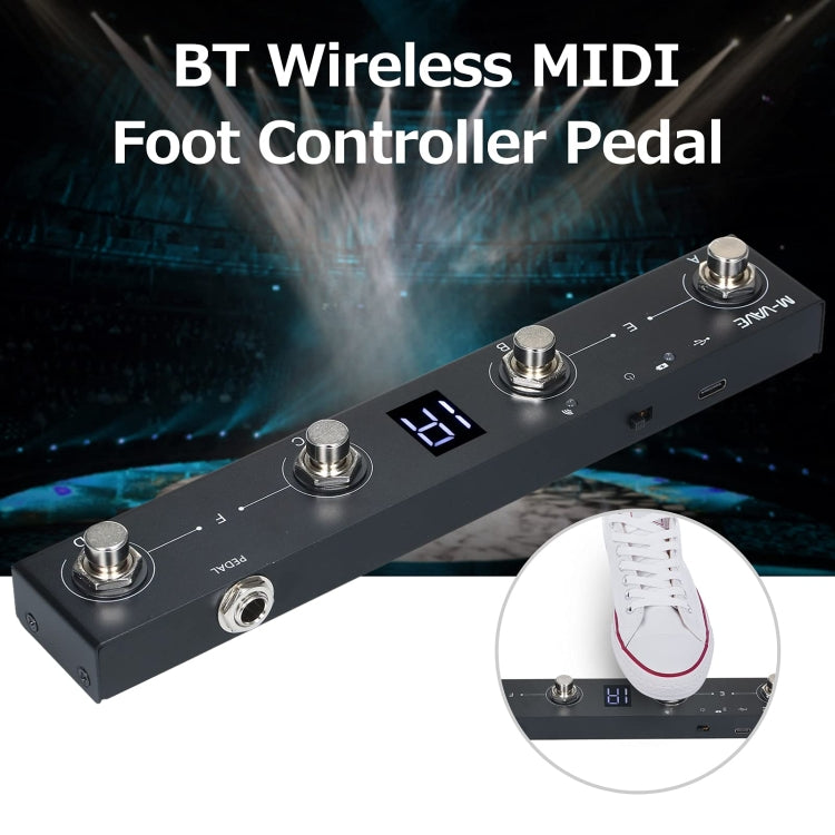M-VAVE Controlador MIDI Bluetooth Pedal Page Turner Para Instrumentos Musicales
