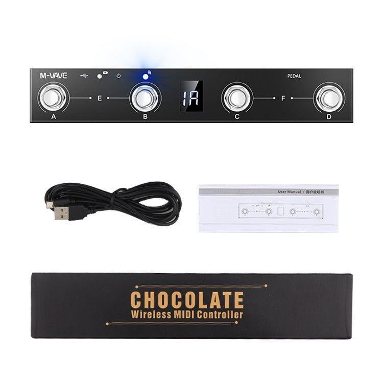 M-VAVE Controlador MIDI Bluetooth Pedal Page Turner Para Instrumentos Musicales