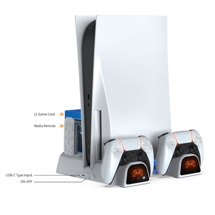 DOBE Base Refrigeración Cargador Dual PS5 Mando Organizador