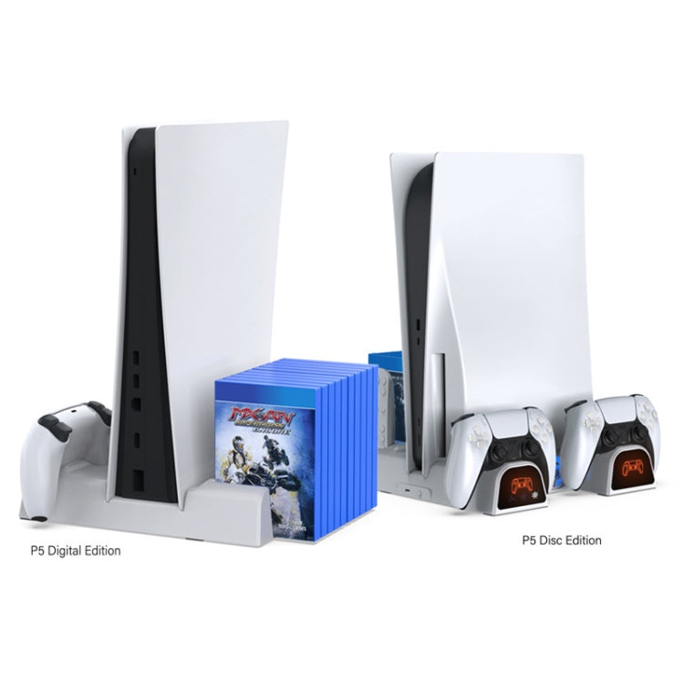 DOBE Base Refrigeración Cargador Dual PS5 Mando Organizador