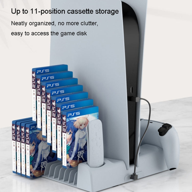 DOBE Base Refrigeración Cargador Dual PS5 Mando Organizador