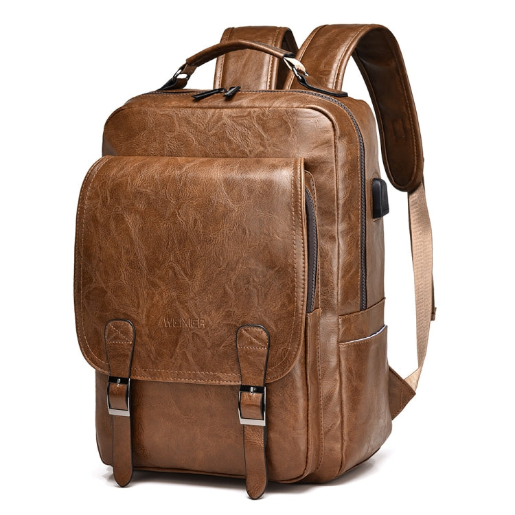 WEIXIER B677 Mochila De Negocios Impermeable Orificio De Carga USB