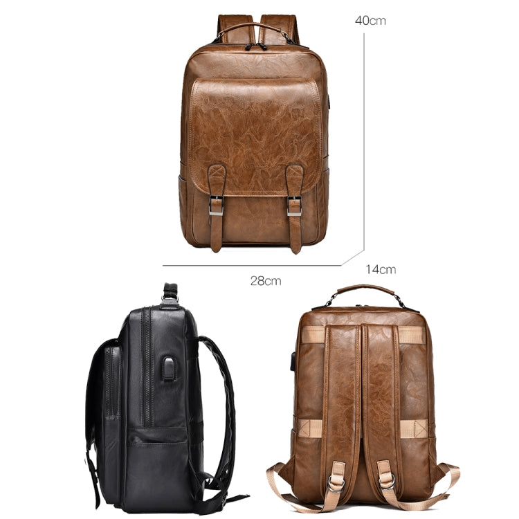 WEIXIER B677 Mochila De Negocios Impermeable Orificio De Carga USB
