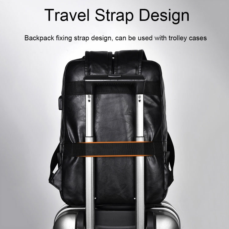 WEIXIER B677 Mochila De Negocios Impermeable Orificio De Carga USB