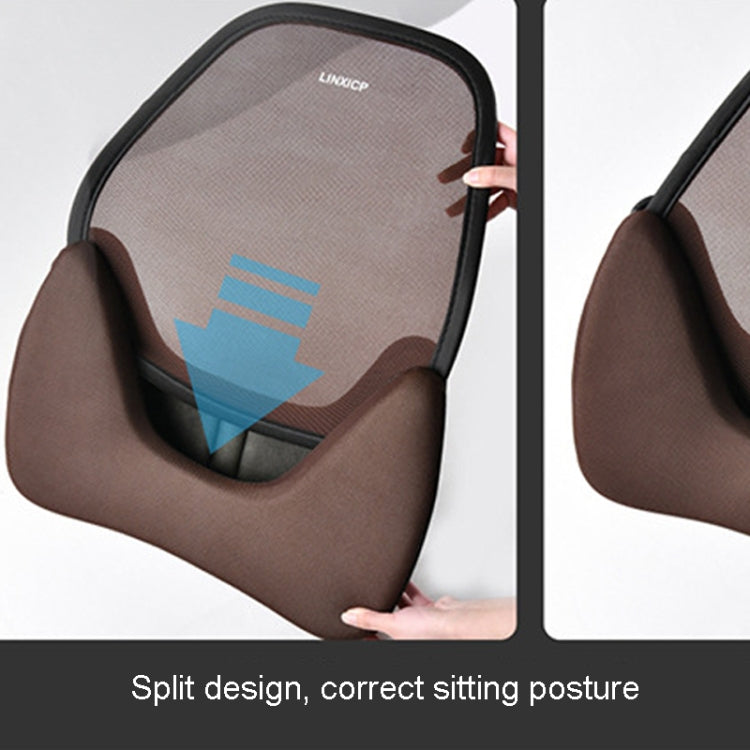 LINXICP 3 En 1 Cojin Lumbar Para Coche Espuma Viscoelástica