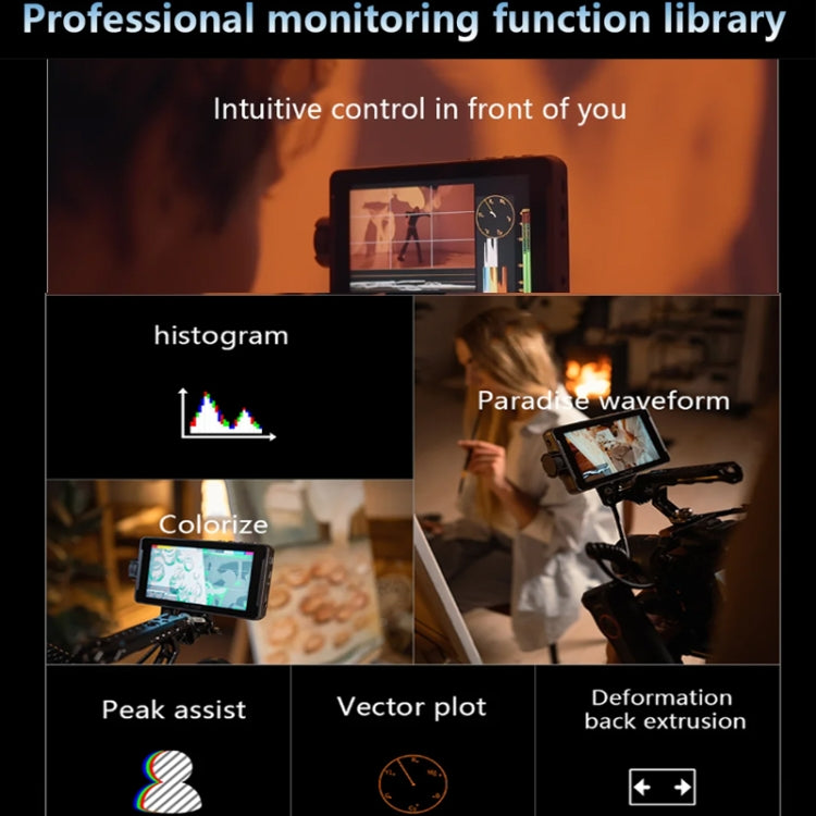 Feelworld FW5.5 4K LUT Monitor Portátil Pro Para Cine Y Vlog Móvil