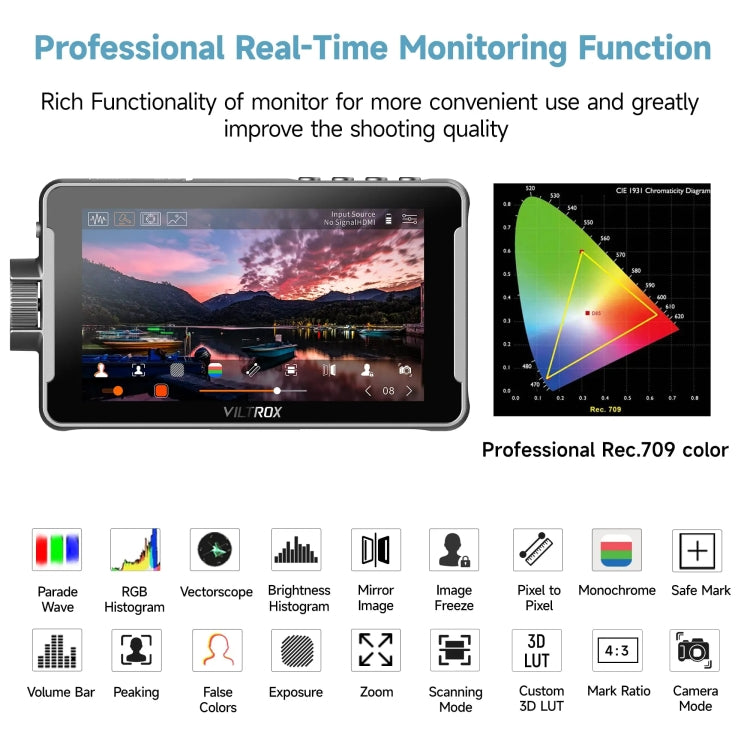 Feelworld FW5.5 4K LUT Monitor Portátil Pro Para Cine Y Vlog Móvil