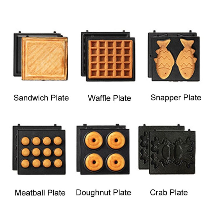 YIDPU Máquina Desayuno Multifuncional CN Sandwich Waffle