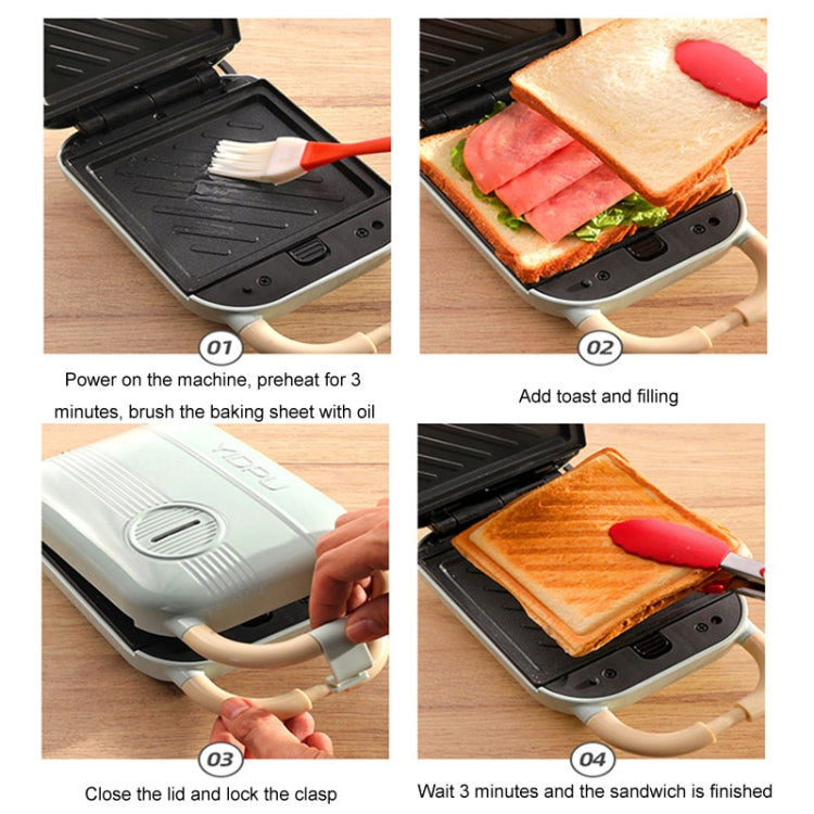 YIDPU Máquina Desayuno Multifuncional CN Sandwich Waffle