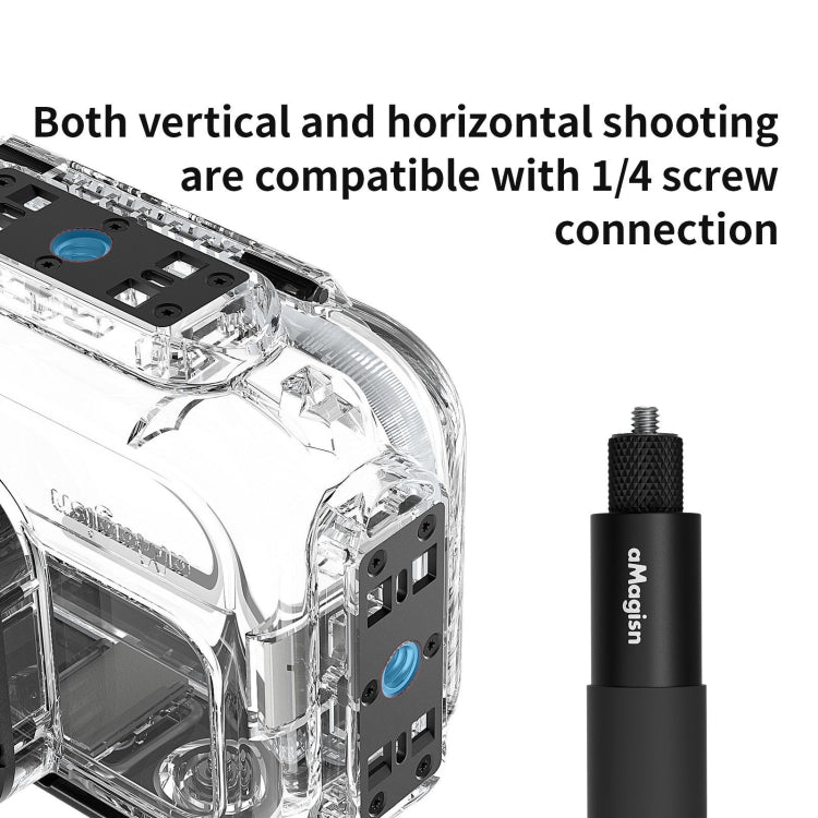 Amagisn Carcasa Buceo 60m Impermeable Para Camara Pro