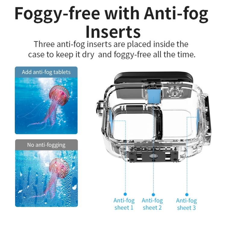 Amagisn Carcasa Buceo 60m Impermeable Para Camara Pro
