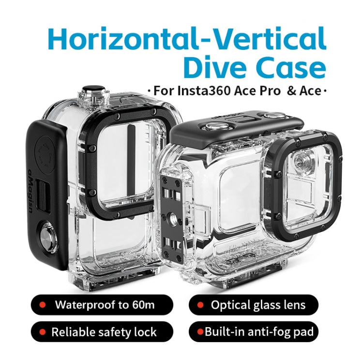 Amagisn Carcasa Buceo 60m Impermeable Para Camara Pro