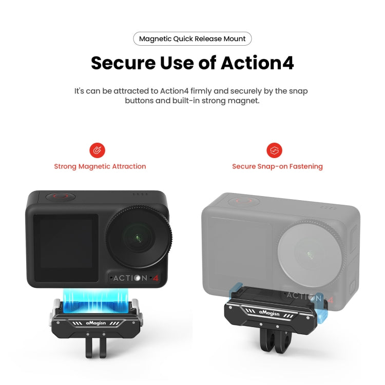 AMagisn DJI Osmo Action 4 Accesorios Desmontaje Rápido