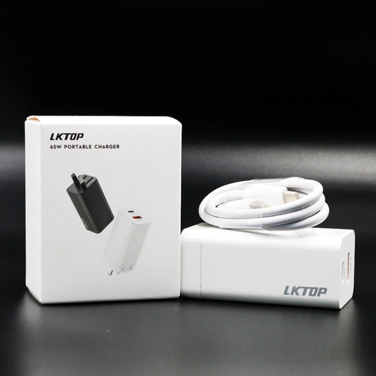 LKTOP 65W GaN Cargador DJI Mavic USB C USB A Portátil