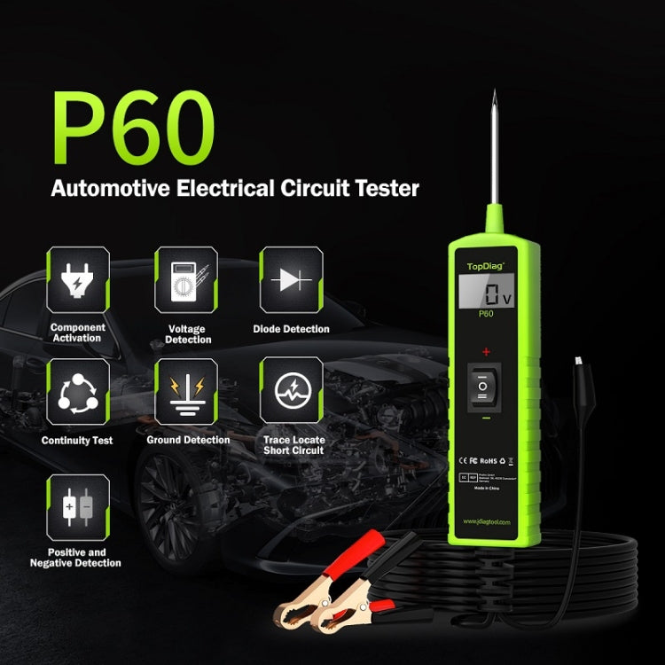 JDiag 6-30V Detector De Voltaje Automotriz Con Rango 0.3-70V